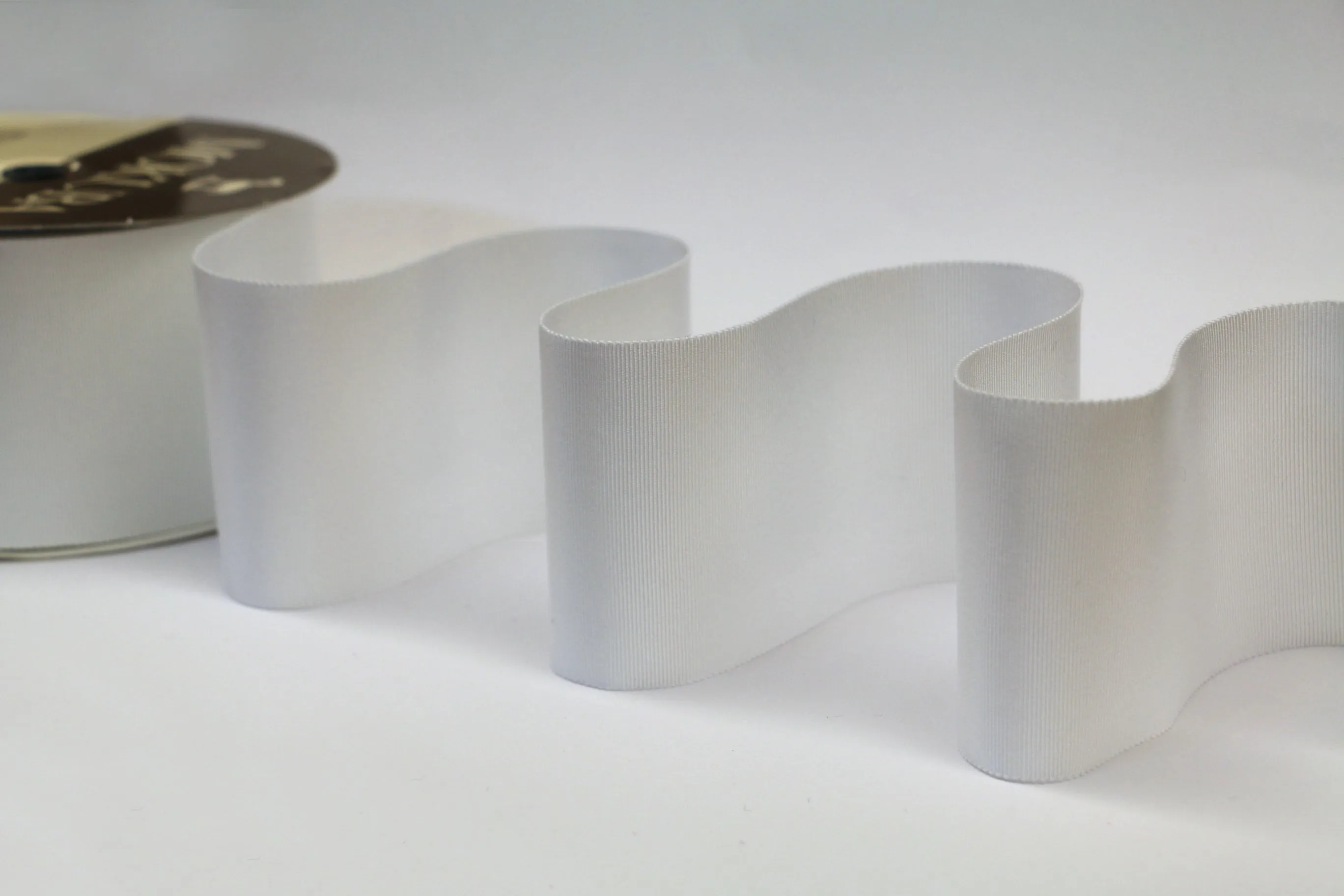 75mm Grosgrain Ribbon - White
