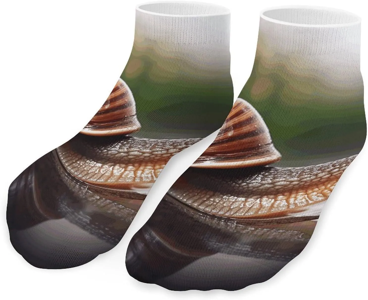 A Photo of A Snail Socks Ankle Length Socks Casual Short Socks for Women Men Low Cut Sports Socks Running Socks No Show Socks Ankle Socks Athletic Socks Workout Socks