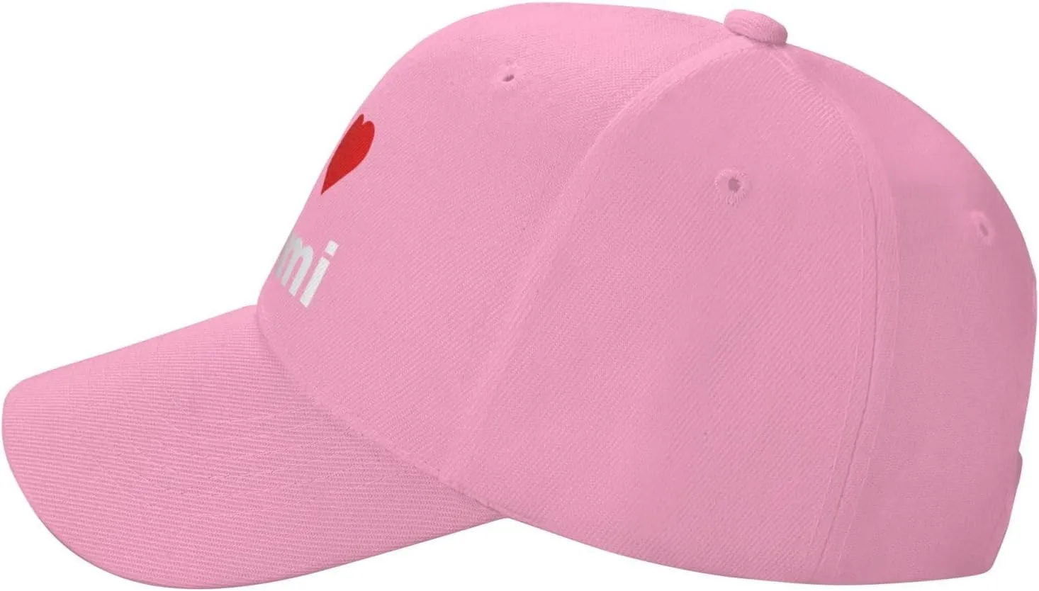 Adjustable I Love Miami Baseball Cap for Men Women Classic Solid Color Trucker Hats