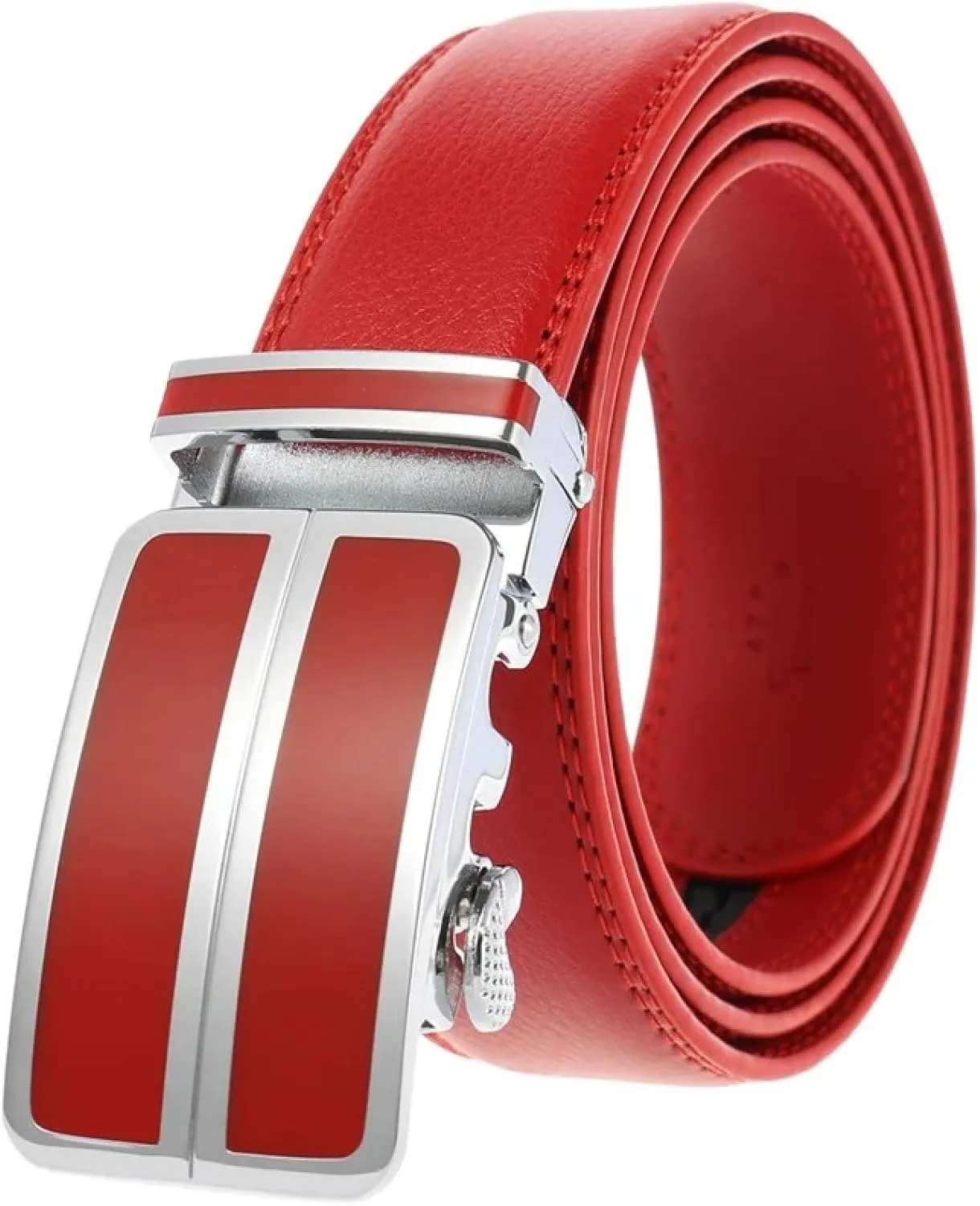 Belt for Men Mens Genuine Leather Dress Automatic Buckle