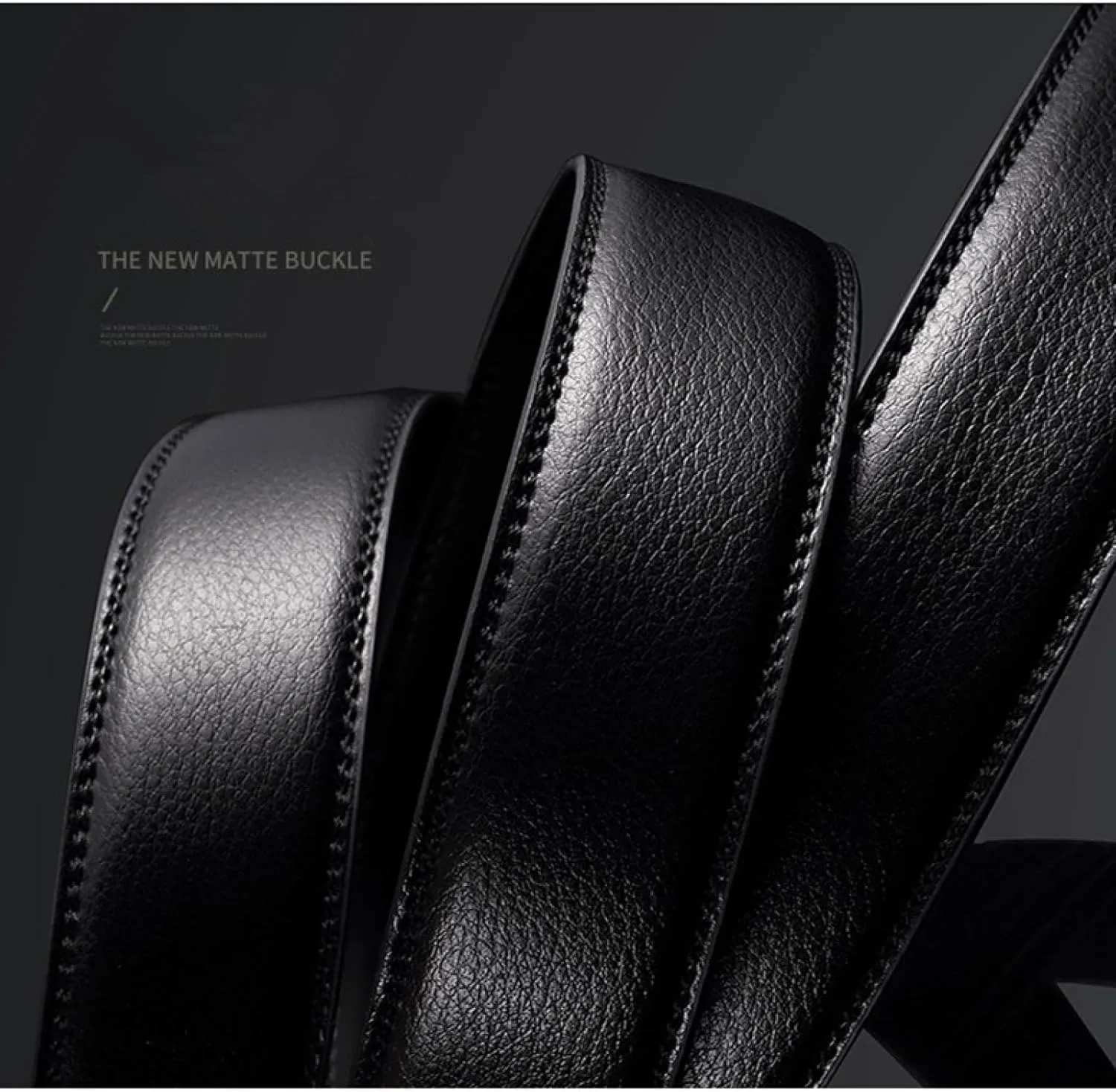 Belt for Men Mens Genuine Leather Dress Automatic Buckle