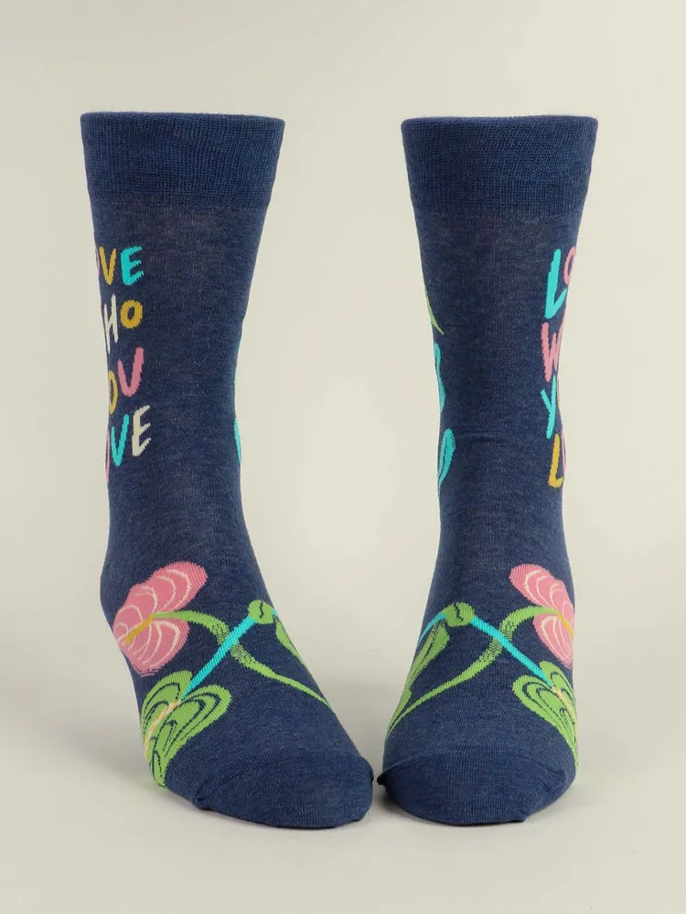 Blue Q - Love Who You Love Men's Crew Socks