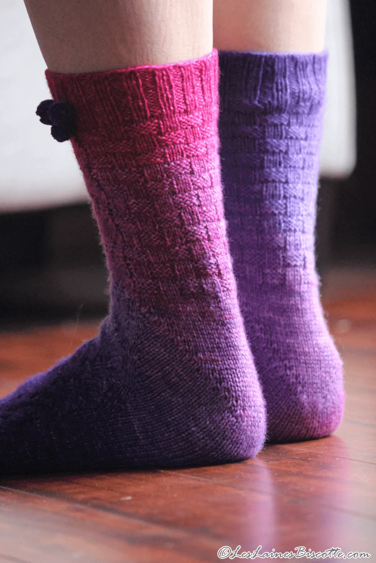 Blueberry Mocktail Socks Pattern