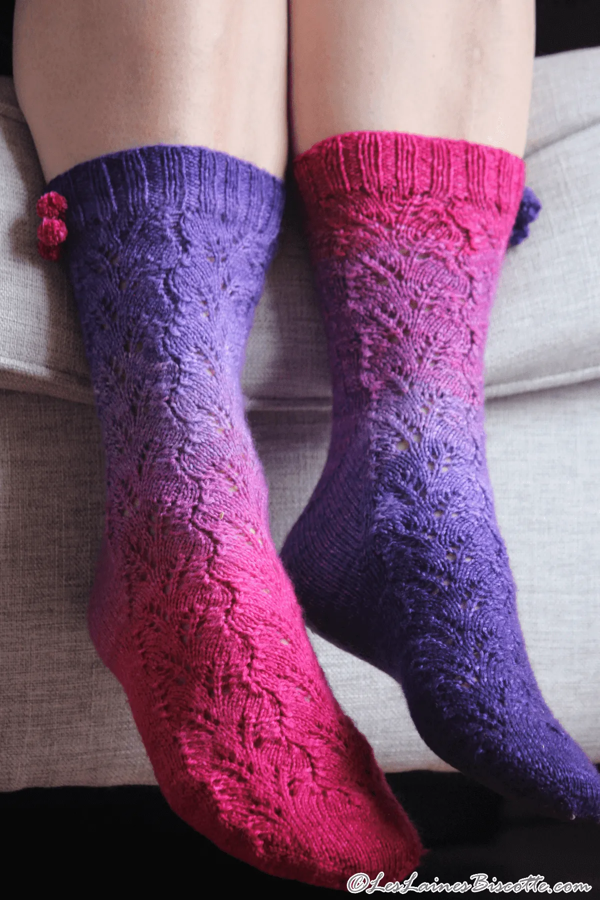 Blueberry Mocktail Socks Pattern