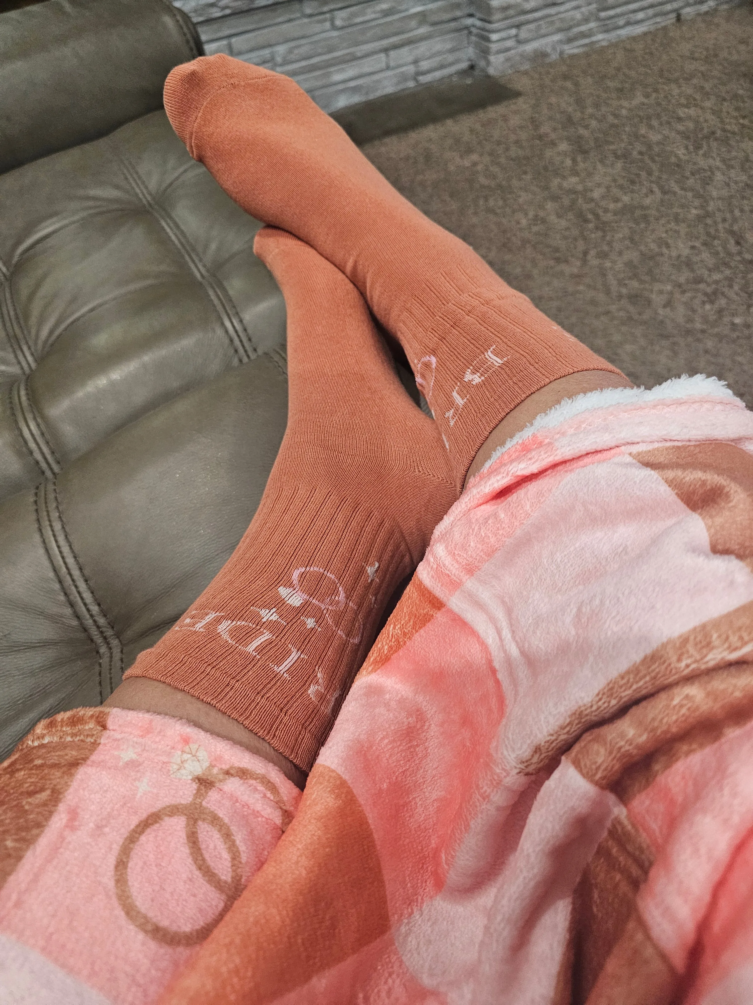 Bride Socks in Terracotta
