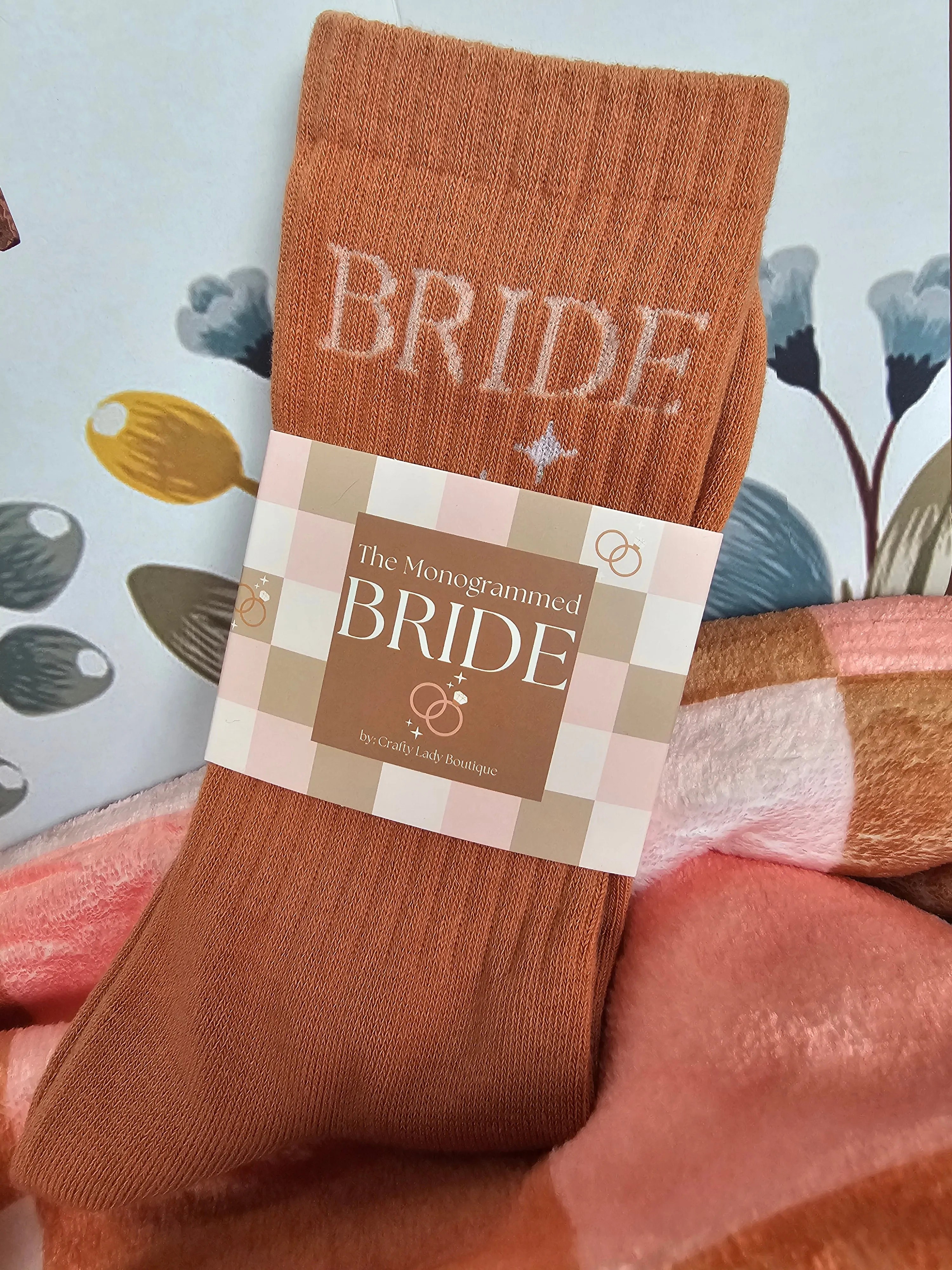 Bride Socks in Terracotta