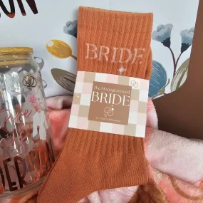 Bride Socks in Terracotta