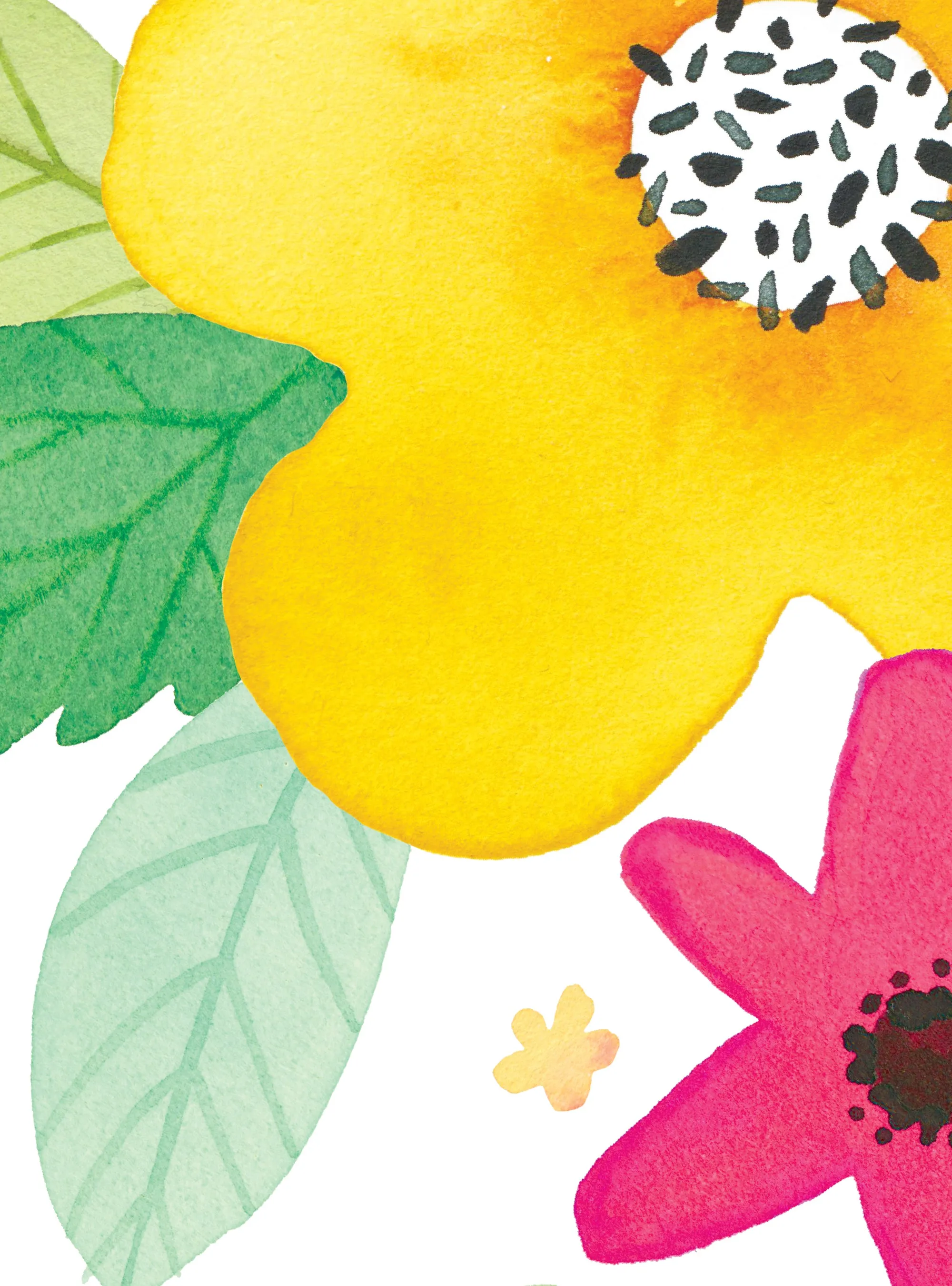 Bright Pop Flowers Wallpaper Mural