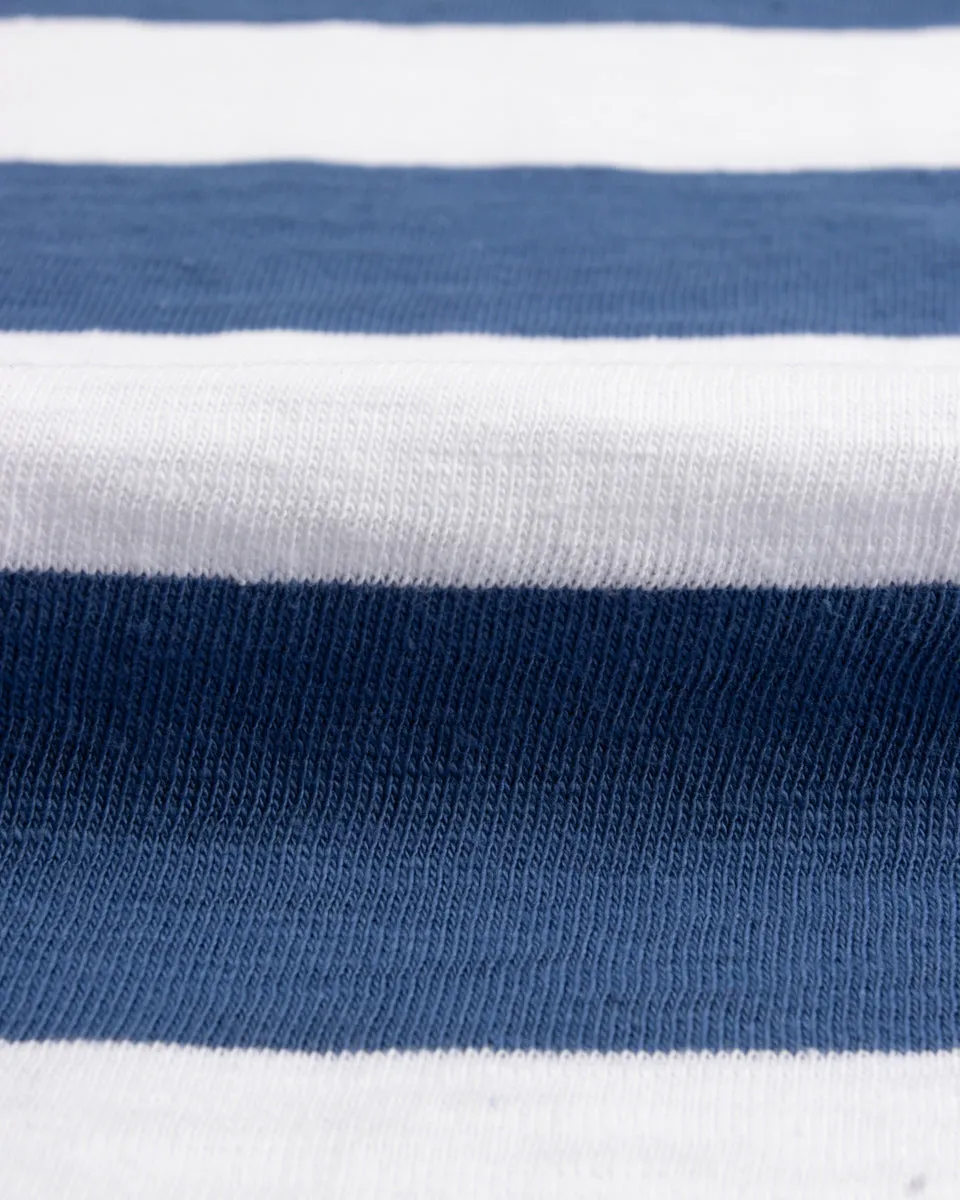 Buco Stripe L/S Tee - White/Blue