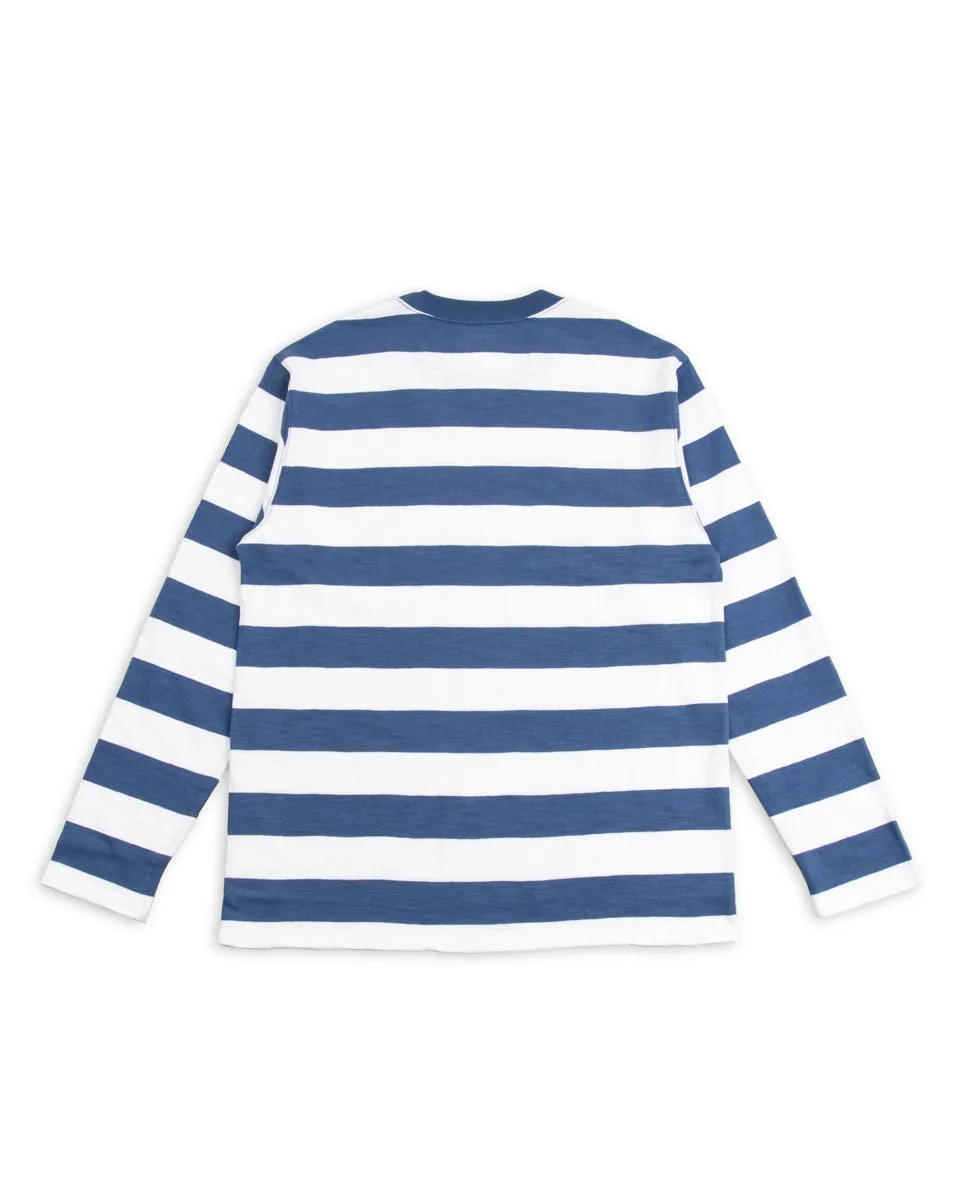 Buco Stripe L/S Tee - White/Blue