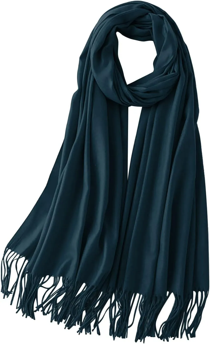 Cashmere Wool Shawl Scarf,Winter Thick Super Soft Pashminas Shawl Wrap Fall Winter Elegant Scarf