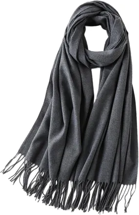 Cashmere Wool Shawl Scarf,Winter Thick Super Soft Pashminas Shawl Wrap Fall Winter Elegant Scarf