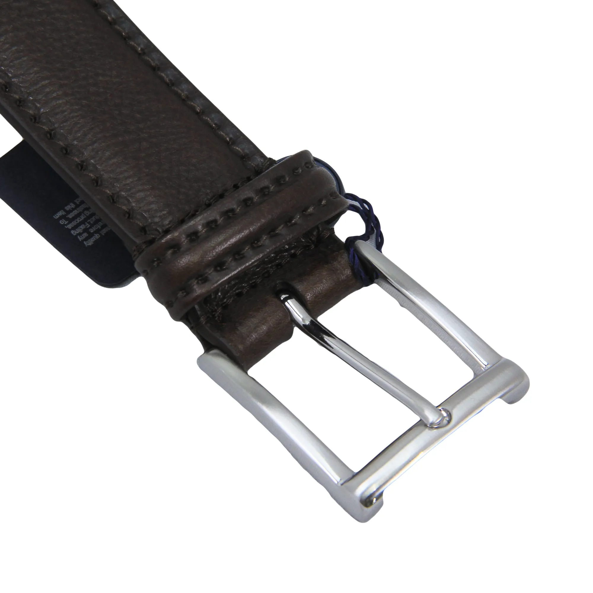 Chocolate Brown Soft Tumbled Leather Belt - Anderson's