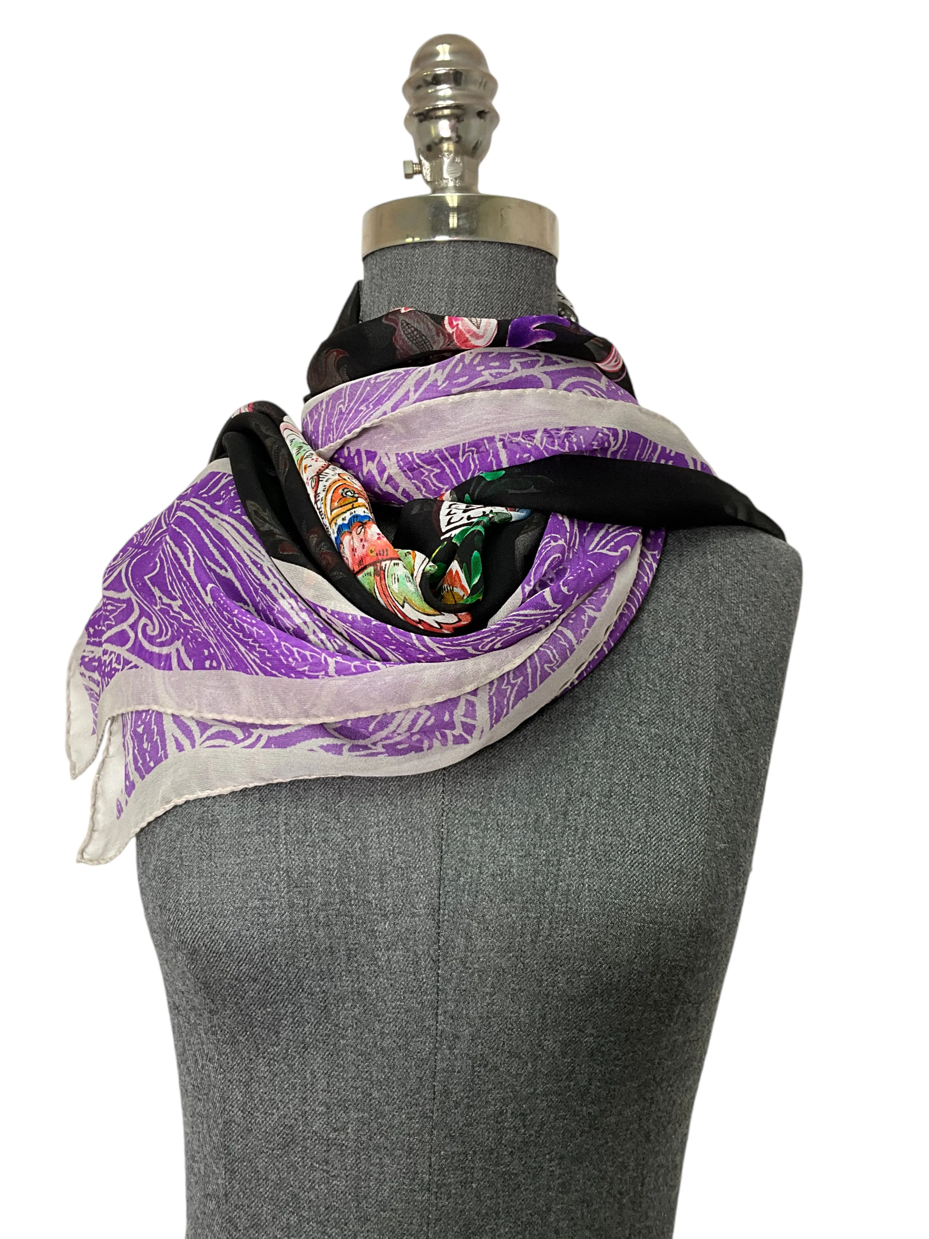 ETRO Silk Chiffon Shawl Scarf