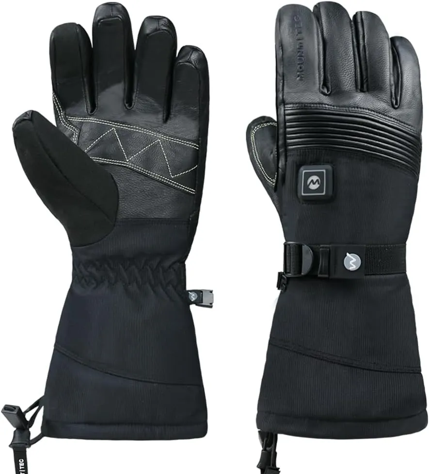 Explorer 4 Unisex Battery Heated Gloves Waterproof Touch Screen Skiing Snowboarding Hiking Gloves for Men Women
