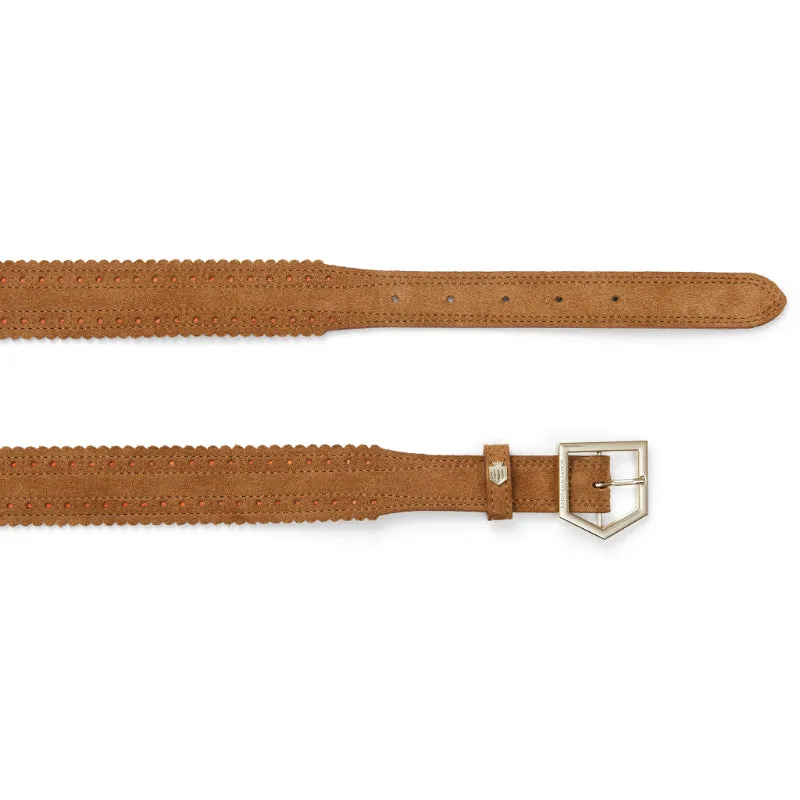 Fairfax & Favor Regina Ladies Suede Belt - Tan