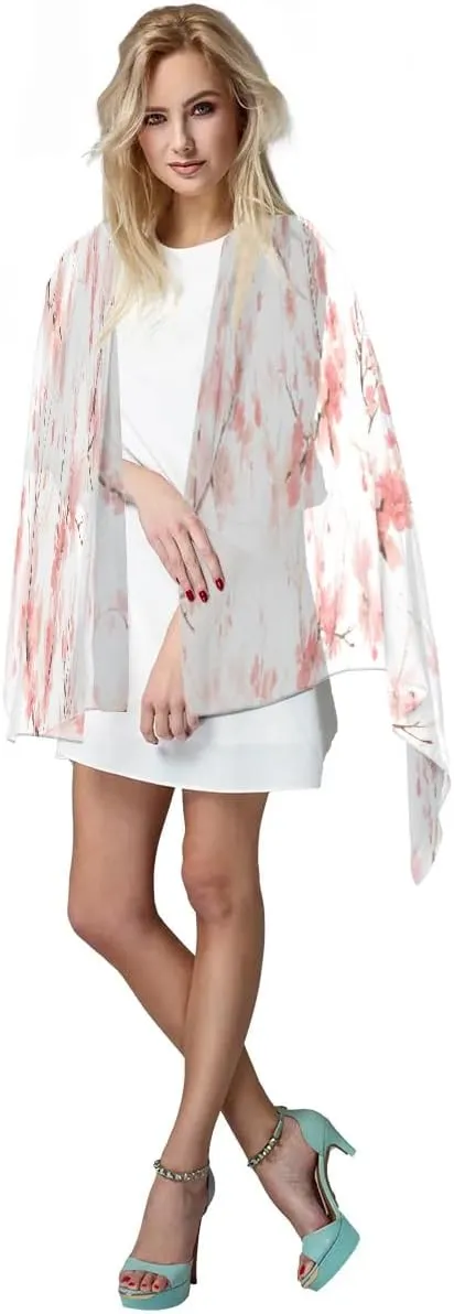 Fashion Head Scarf Lightweight Silk Feeling Shawls and Wraps Patterned Floral Print Large Silk Scarf for Women