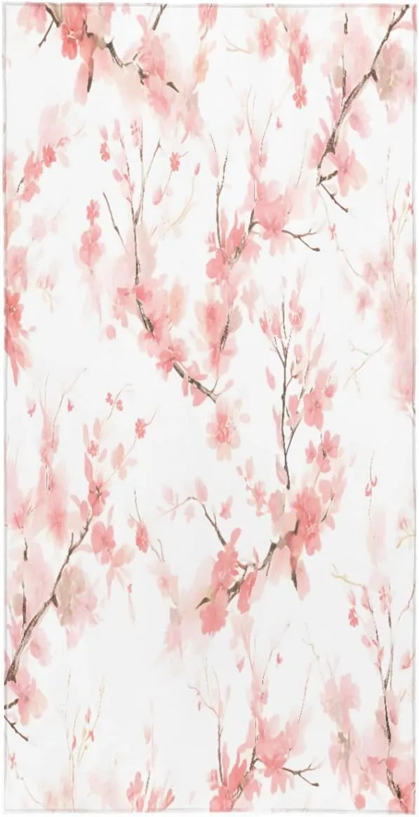 Fashion Head Scarf Lightweight Silk Feeling Shawls and Wraps Patterned Floral Print Large Silk Scarf for Women