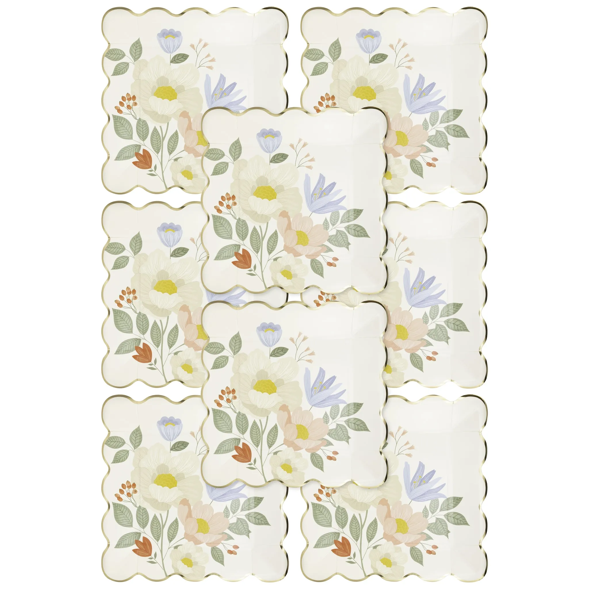 Floral Corner Plate
