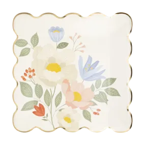 Floral Corner Plate