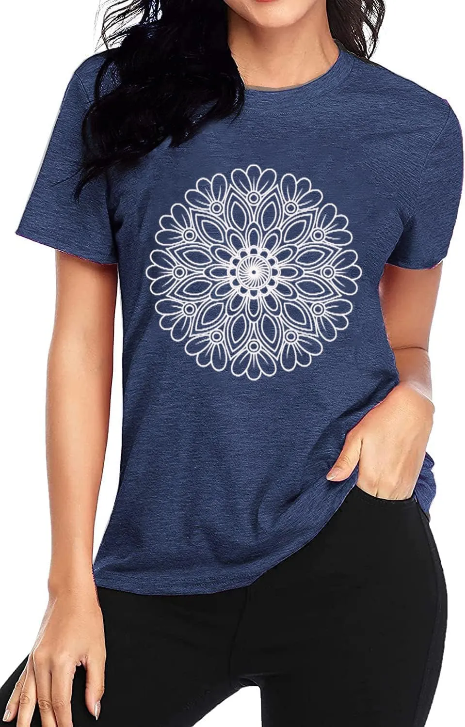 Flower Tshirts Shirts for Women Cute Dandelion Tshirt Casual Short Sleeve Wildflower Floral Heart Print Graphic Tee Tops