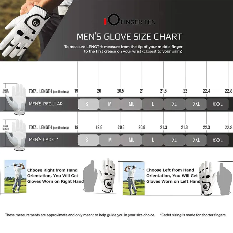 Golf Gloves Men Light Hands Right Hands With Ball Marker 3 Pack