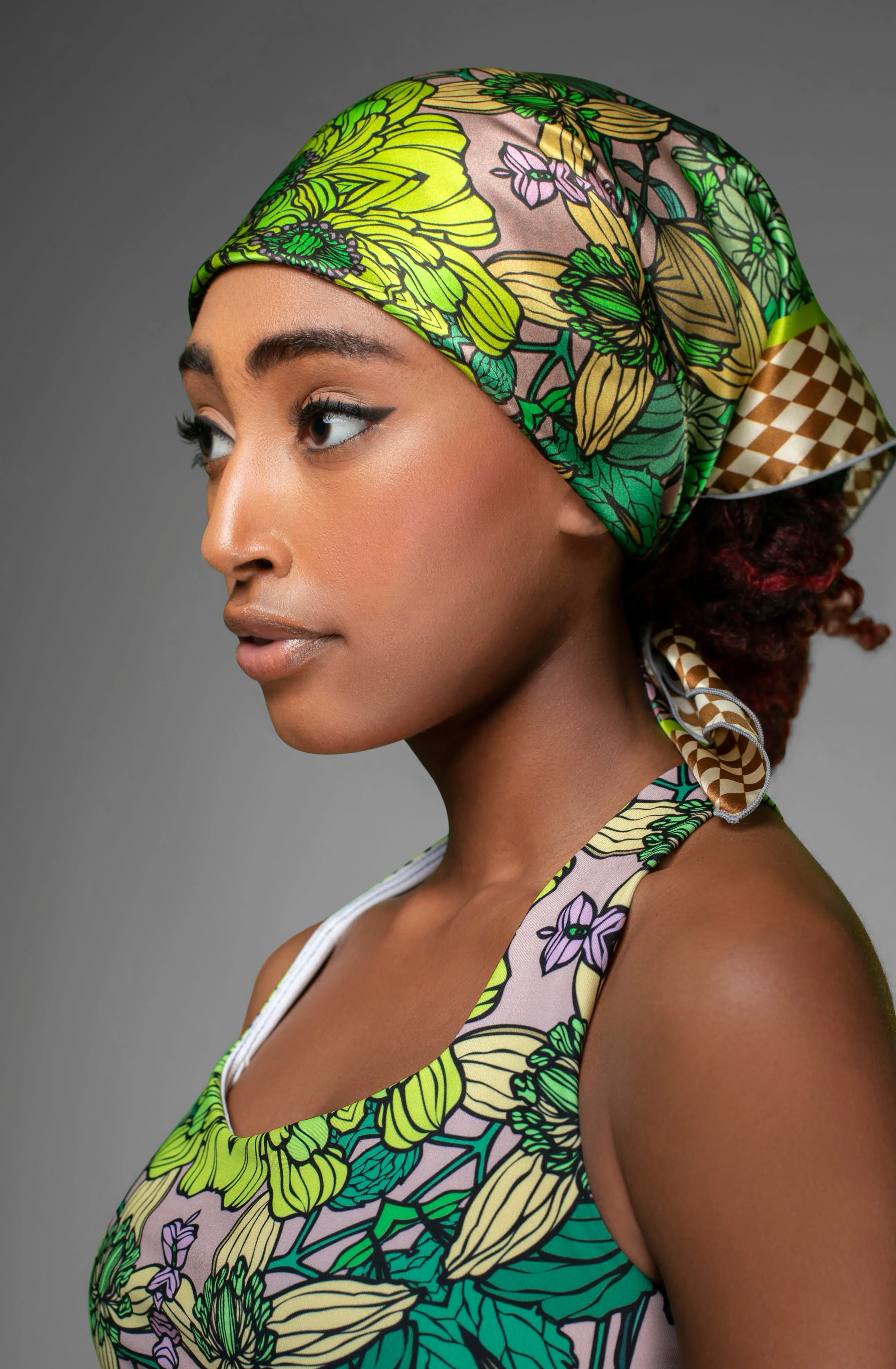 GREEN GARDEN SILK SCARF