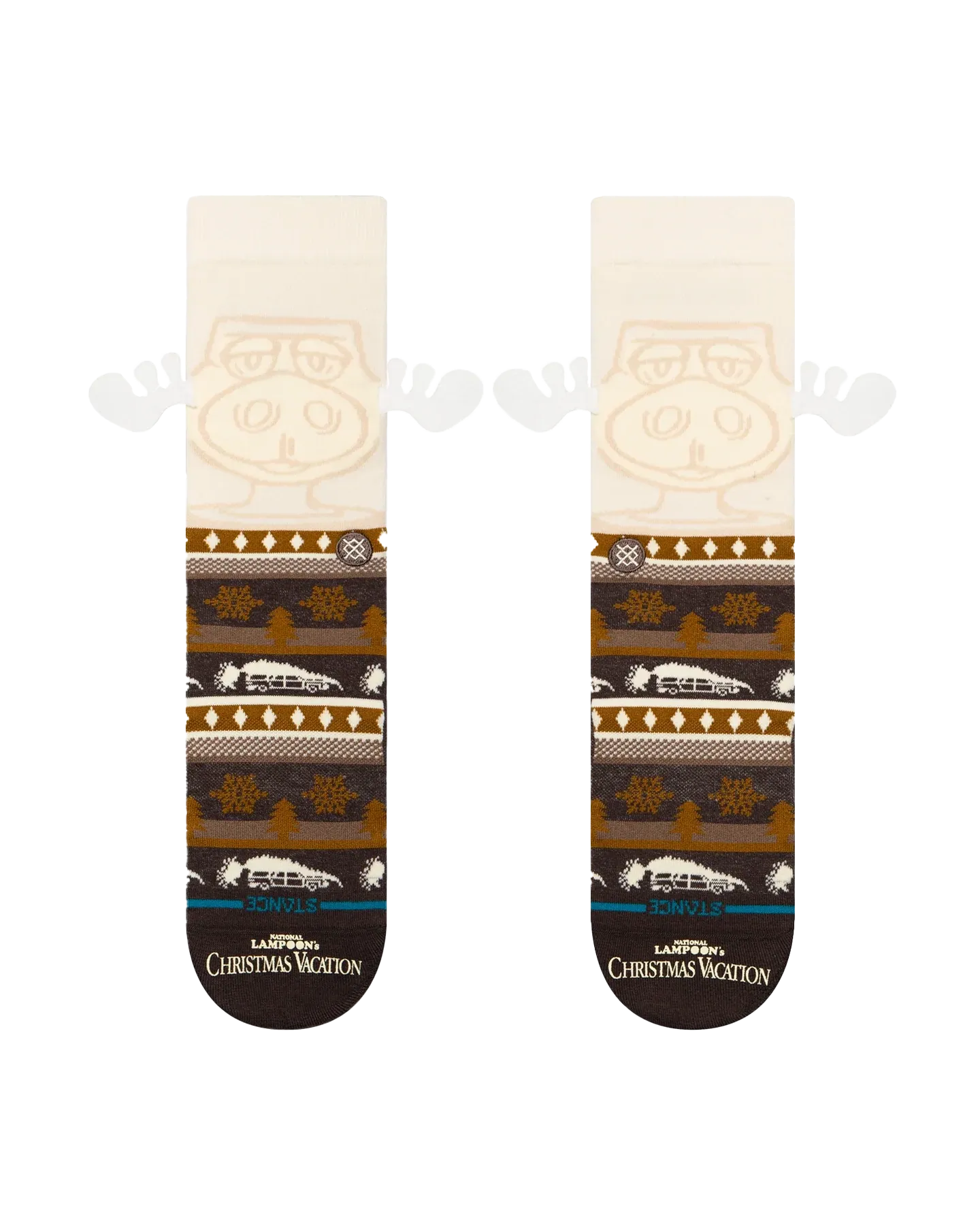 Have Eggnog Crew Socks in Dark Brown