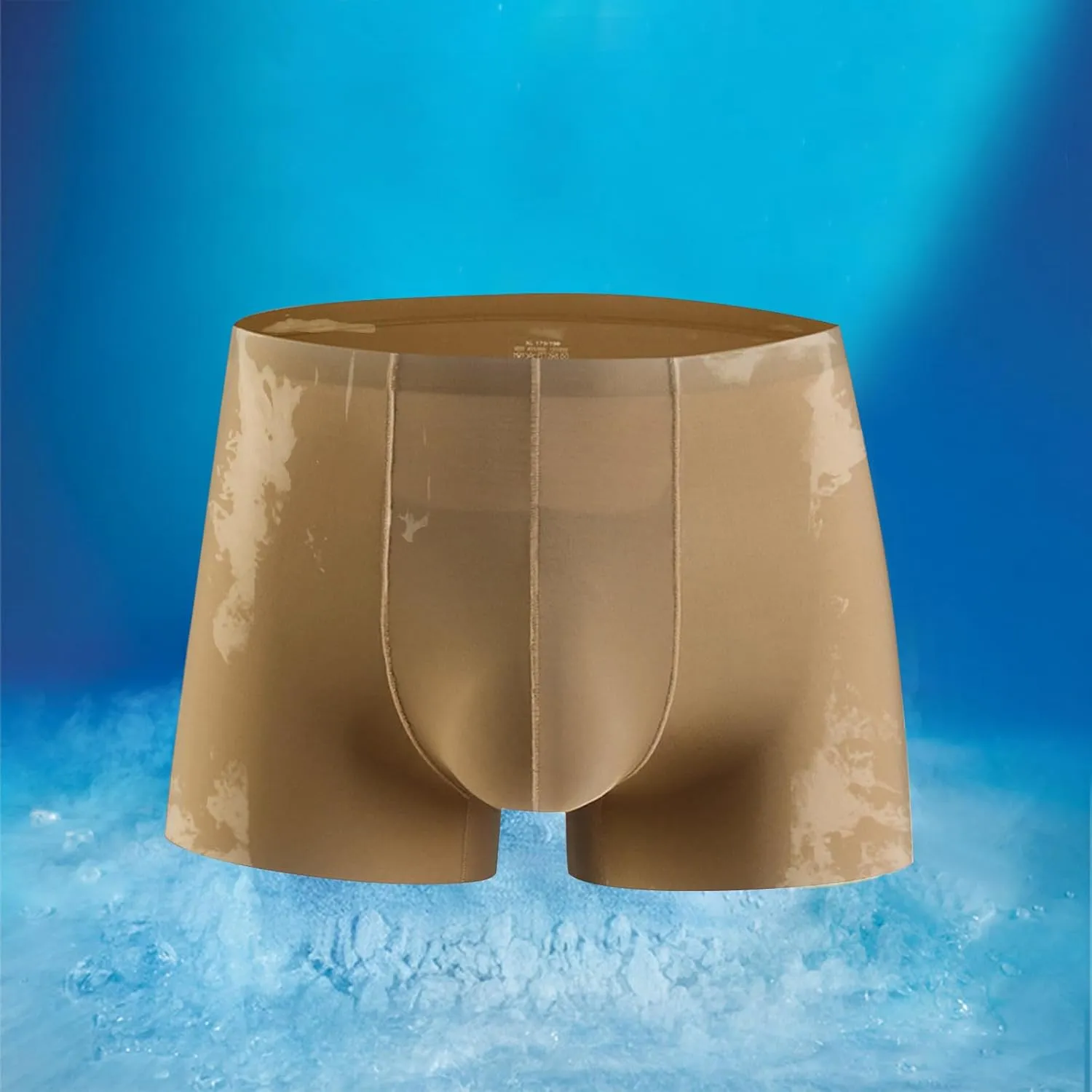 Ice Silk Mens Underwear, Seamless Trunks for Men, Breathable Boxer Briefs, Soft Moisture Wicking Trunks