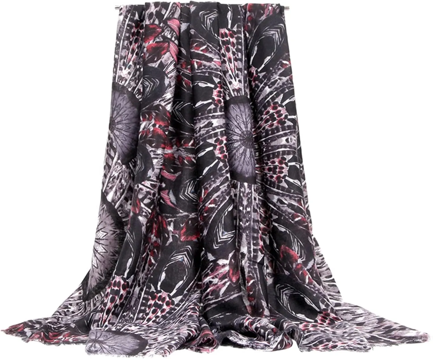 Insun Women's Flower Print Faux Cashmere Ultra Soft Scarves Long Cotton Blend Scarves Neck Winter Wraps 35.4"x70.9"