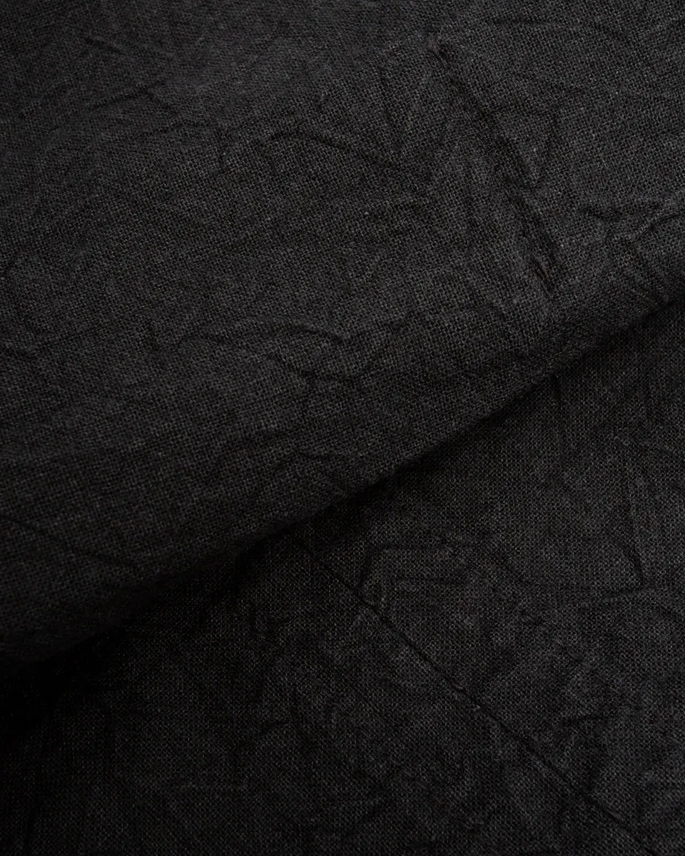 Linen Canvas Shooting Jacket - Midnight Black