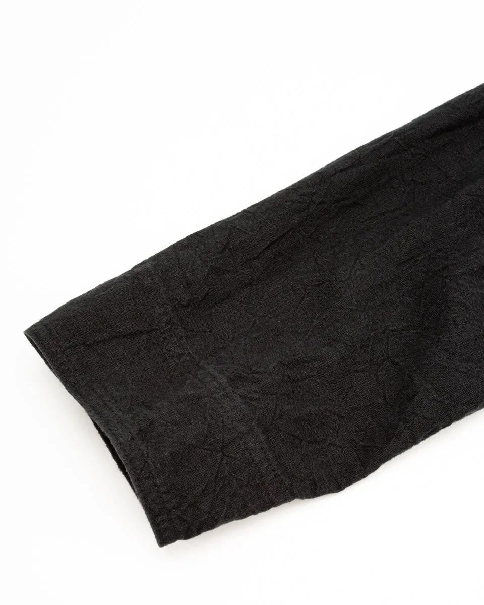 Linen Canvas Shooting Jacket - Midnight Black