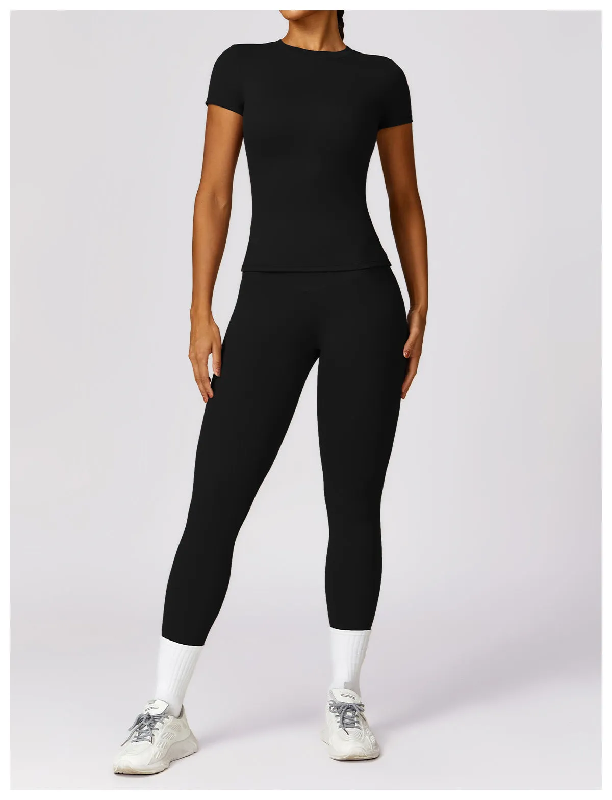 MALYBGG Long Sleeve Zip-Up Compression Set 8455LY