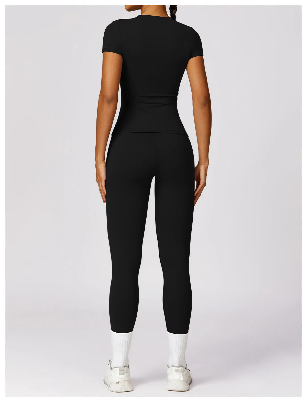 MALYBGG Long Sleeve Zip-Up Compression Set 8455LY