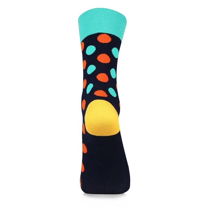 Men's Multicolor Polka Dots Designer Socks