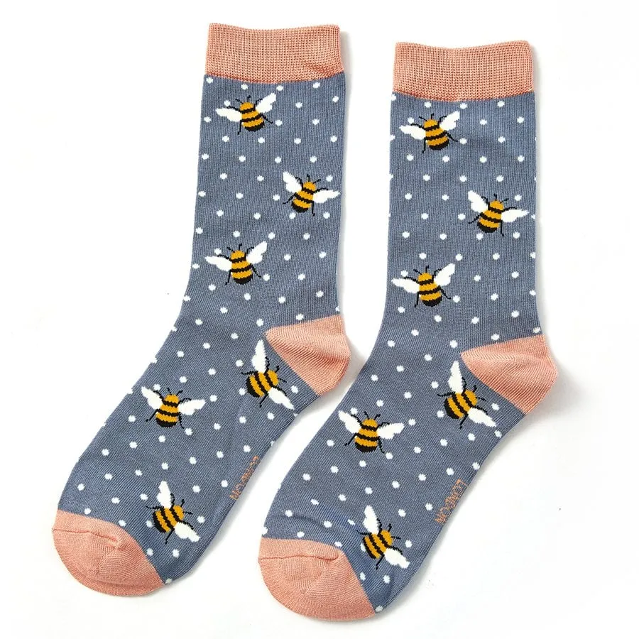 Miss Sparrow Bumble Bees Bamboo Socks