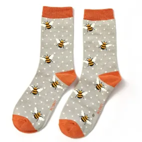 Miss Sparrow Bumble Bees Bamboo Socks