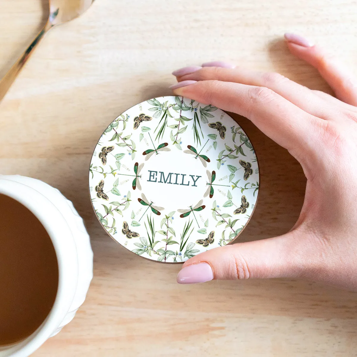 Personalised Botanical Coaster