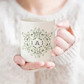 Personalised Monogram Botanical Mug