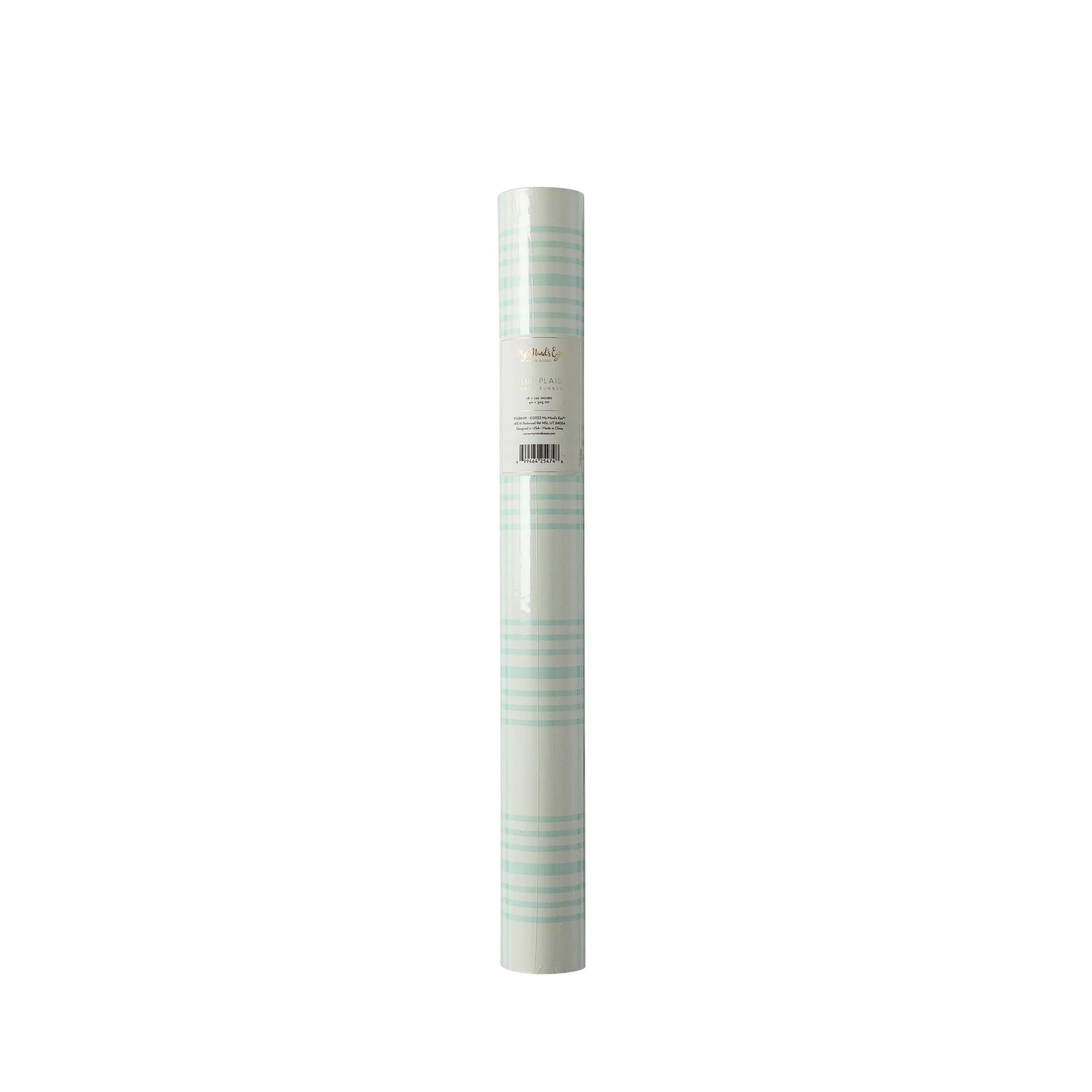 PGB849 - Blue Plaid Paper Table Runner