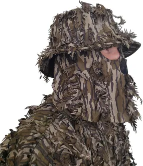 QuikCamo Realtree & Mossy Oak 3D Leafy Camo Face Mask Bucket Hat for Men Deer Duck and Turkey Hunting (Fully Adjustable OSFM)
