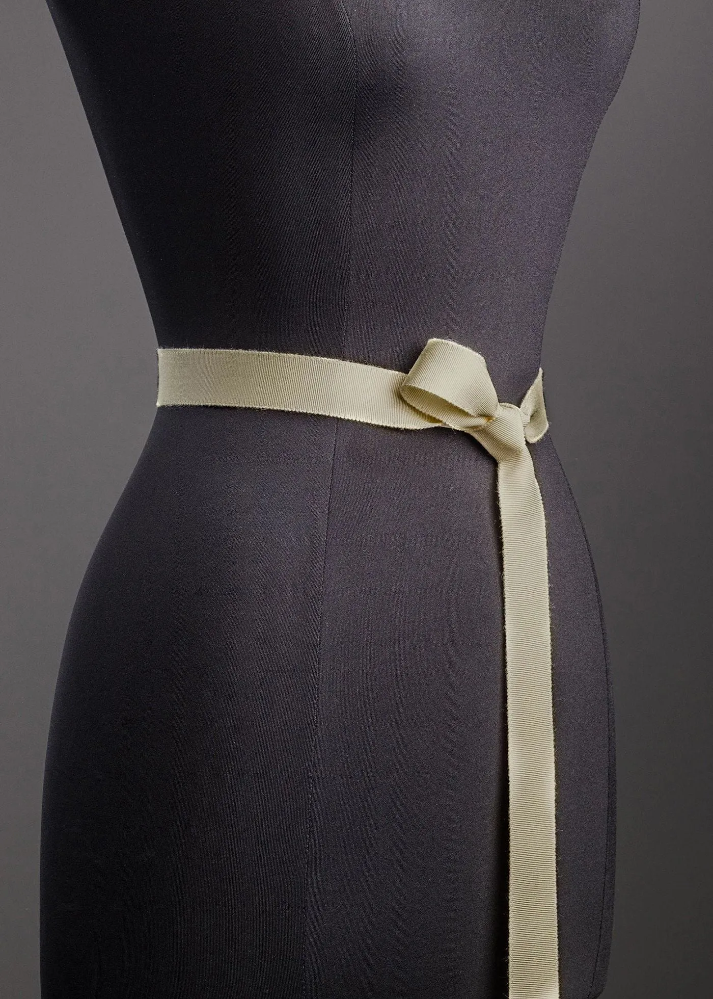 Ribbon Belt, Narrow - Pale Taupe