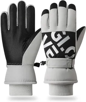 RIGWARL Winter Gloves Biking Gloves for Cold Weather Winter Windproof Anti-Slip Touch Screen Running Gloves for Driving Ski Hiking Running