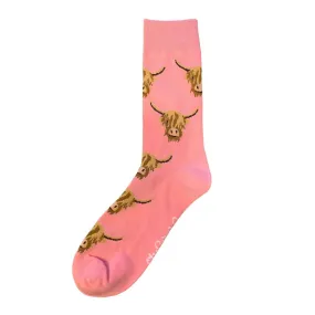 Shuttle Socks Medium Childrens Highland Cow Socks