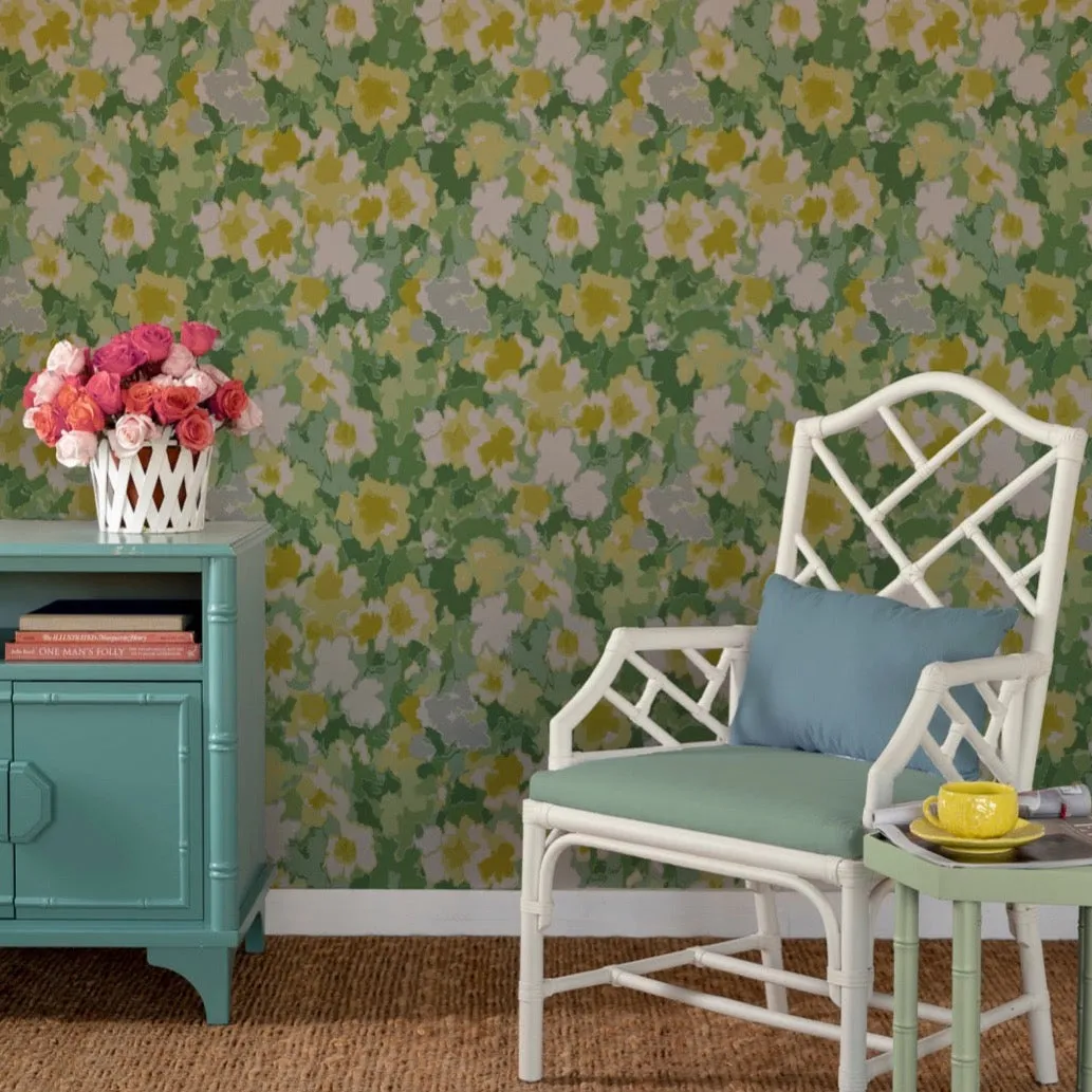 Sissinghurst Celery Green Wallpaper