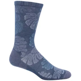 Sockwell Women's Socks - Leafy Graduated Compression, Denim, S/M | SW105W-650-SM