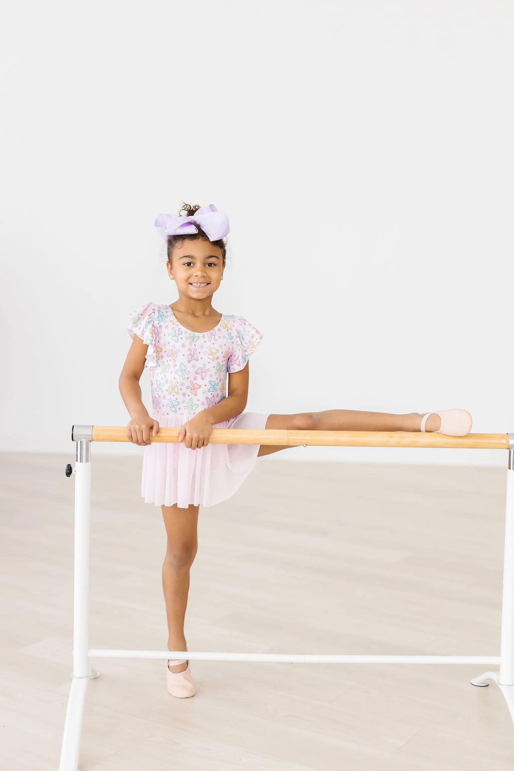 Springtime Bows S/S Twirl Leotard