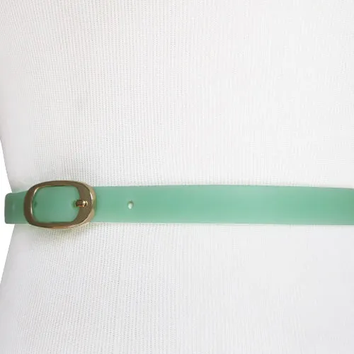 Steve Madden- Mint Silicon Skinny Belt for Women
