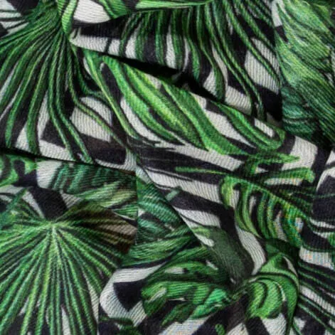 The ‘Unexpected’ Trilogy - Green Fern Cashmere and Silk Wrap