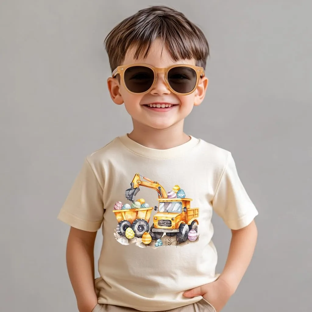 Toddler Shirts for Boys Grils Kids,Short-Sleeve Kids' Easter Shirts – Fun & Cute Designs Easter Shirt, 2-6T